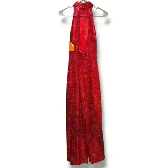 Vintage Roberta Fully Sequined Gown-Cherry Red| size 6 #196 - Picture 2 of 8